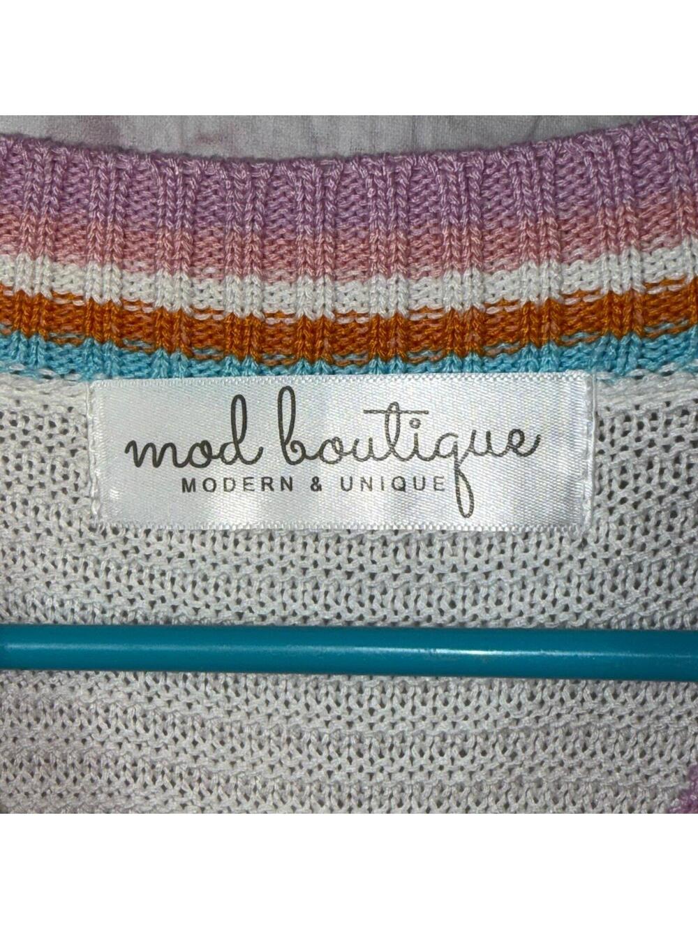 Mod Boutique Medium Multicolor Knit Dress - Picture 5 of 6